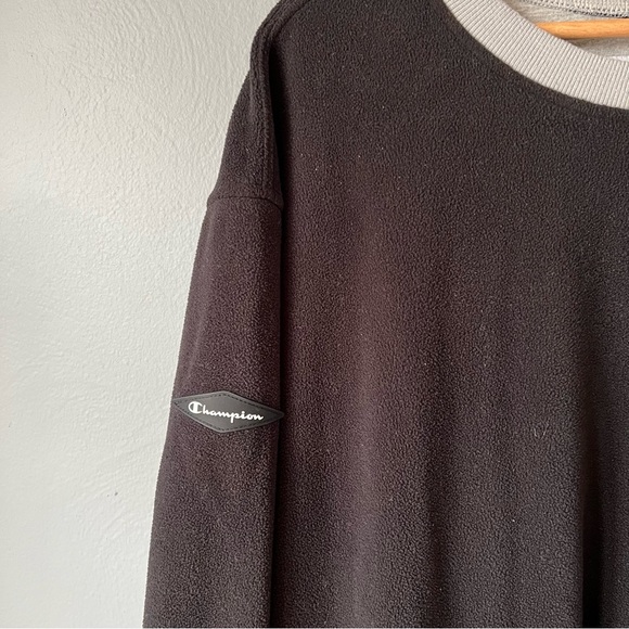 Vintage Champion Fleece Crewneck Sz L - Picture 4 of 6